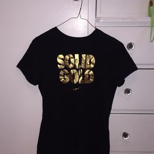 Nike “solid gold” girls t-shirt (w/ shipping)